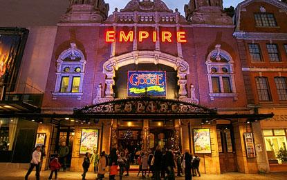 An image taken from outside of the Hackney Empire.