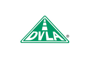 The official DVLA logo in green.