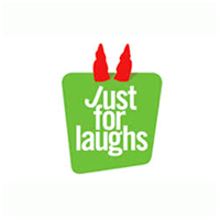The Just For Laughs logo on a white background.