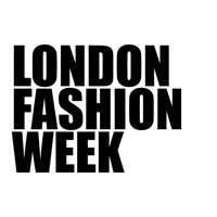 The official London Fashion Week logo on a white background.