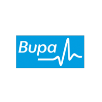 The official Bupa logo used for a brand sponsorship.